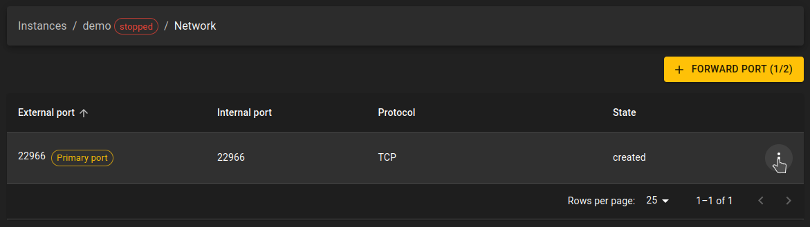 View network page