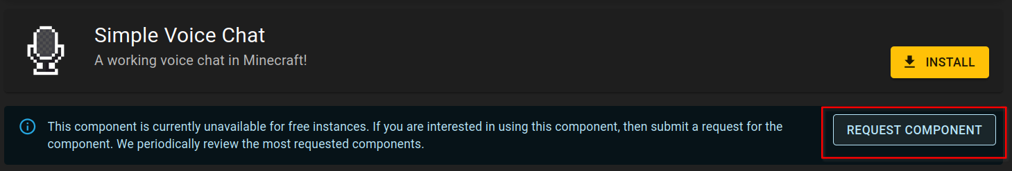Request component